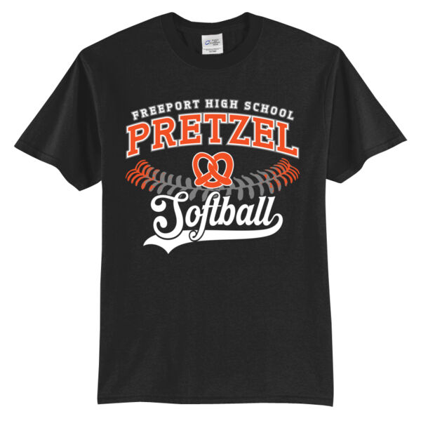 Freeport Pretzel Softball 2026 Logo 1 - Tall Core Blend Tee Thumbnail