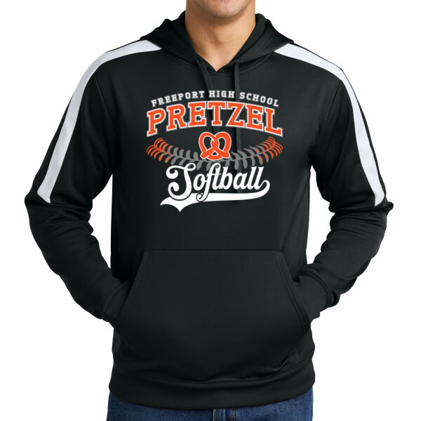 Freeport Pretzel Softball 2026 Logo 1 - Sport Wick ® Fleece United Pullover Hoodie Thumbnail