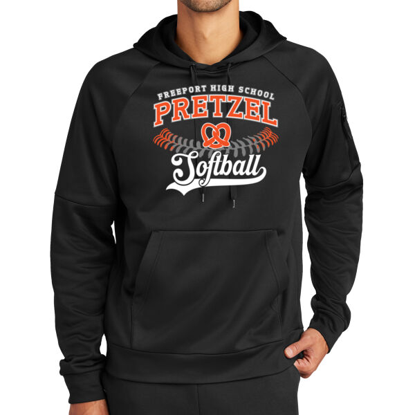 Freeport Pretzel Softball 2026 Logo 1 - Therma FIT Pocket Pullover Fleece Hoodie Thumbnail