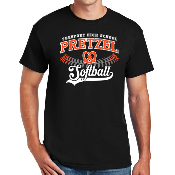 Freeport Pretzel Softball 2026 Logo 1 - DryBlend ® 50 Cotton/50 Poly T Shirt Thumbnail