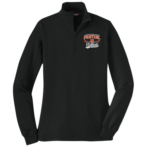 Freeport Pretzel Softball 2026 Logo 1 - Women's 1/4 Zip Sweatshirt Thumbnail