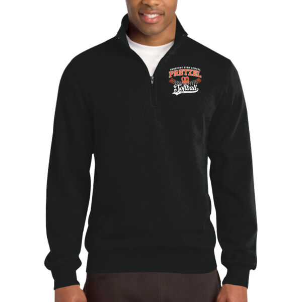 Freeport Pretzel Softball 2026 Logo 1 - Tall 1/4 Zip Sweatshirt Thumbnail